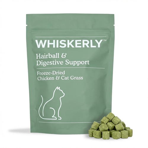 Hairball Control Cat Grass Treats – Chicken & Natural Fiber
